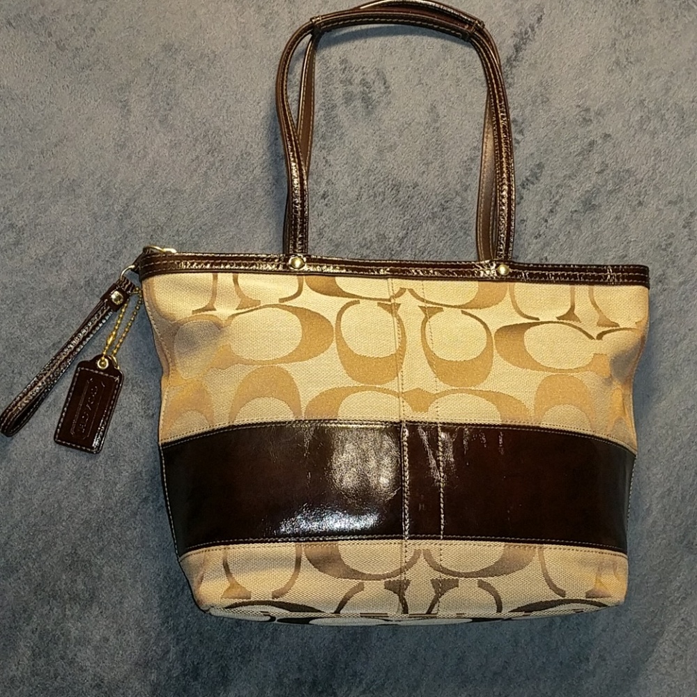 Coach brown handbag